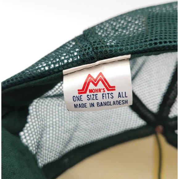 Vintage Virginia Beach Snapback Rope Mesh Trucker Hat Mohr's Green‎ Ball Cap - Picture 7 of 7